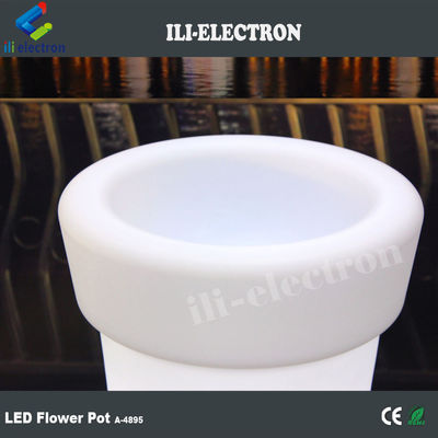 Işıklandırılmış highboy LED yapay çiçek küpü 16 renk değiştiren uzaktan kumanda ile