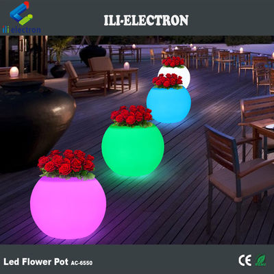 Yeniden şarj edilebilir plastik led çiçek bahçesi dondurulmuş bitirme