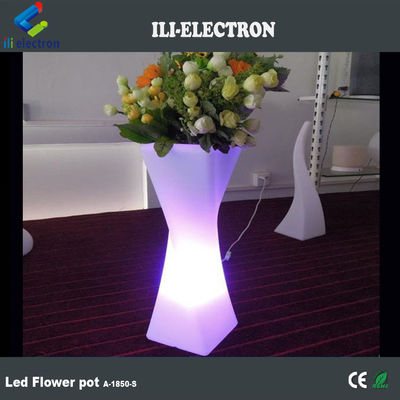 Şarj edilebilir Tek LED Aydınlatılmış Dönüştürülmüş Çiçek Pot Özel Renkli