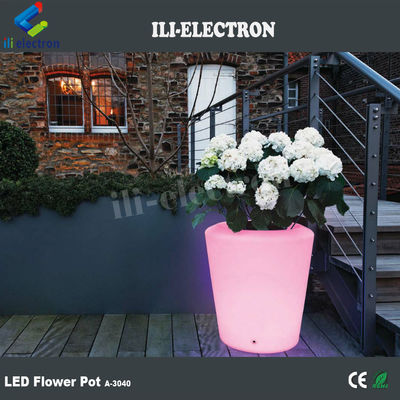 Uzaktan kumandalı plastik LED aydınlatılmış çiçek küpü / ekinci / buz kovası