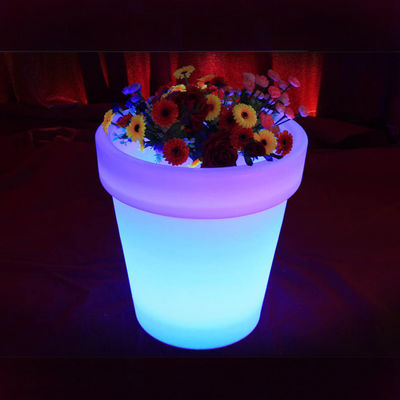 Renk Değiştirme Şarj edilebilir LED Vase Planter Dokunmatik Kontrol