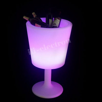 Kablosuz Plastik LED Dondurma Kovası Şampanya için 16 Renk Değişimi