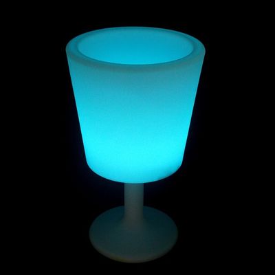 kablosuz kontrol ışıltılı plastik led buz kovası iç ve dış mekan için ayakta