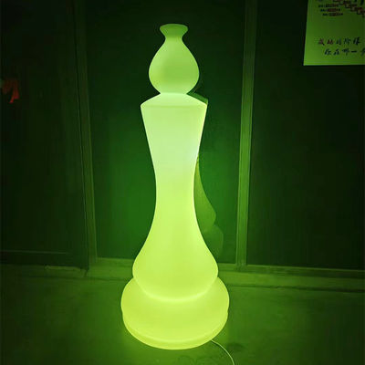 Yeniden şarj edilebilir plastik led satranç şeklinde bahçe lambaları AC 85-265V