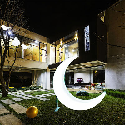 LED Ay Şekilli Salıncak Bahçe Dekoratif Işıkları 16 Renk Değişen