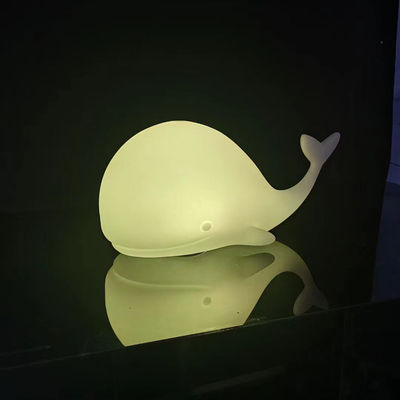 Bebek yatak odası için şarj edilebilir balina LED gece lambası