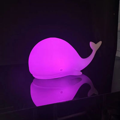 Bebek yatak odası için şarj edilebilir balina LED gece lambası