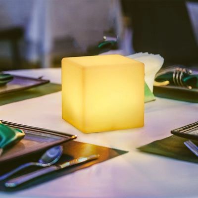 6 inç LED Küp Gece Işığı Renkli USB Şarj Suya dayanıklı