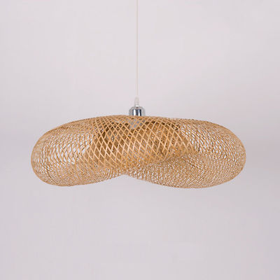 Asma lambaları Bambu LED tavan lambaları Rattan Pendant lambaları
