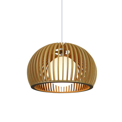 Modern Katı Ahşap Çerçeve, Lokanta Odası için Rattan Işık