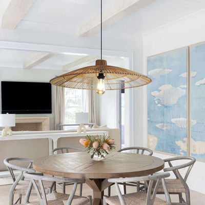 Özel Rattan Pendant Light Chandelier For Homestay Zen Tea Room (Evde Kalmak İçin Zen Çay Odası)