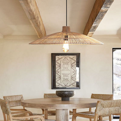 Özel Rattan Pendant Light Chandelier For Homestay Zen Tea Room (Evde Kalmak İçin Zen Çay Odası)