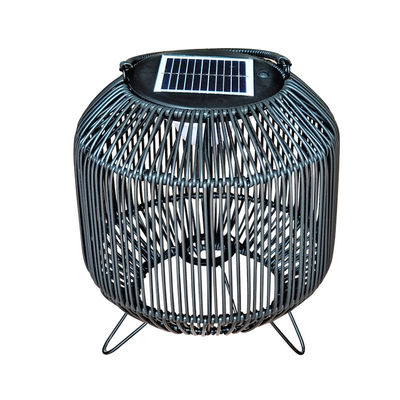 Özel Rattan Dokuma Güneş Fenerleri Taşınabilir 3500K IP65 Su geçirmez