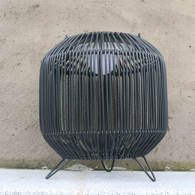 Özel Rattan Dokuma Güneş Fenerleri Taşınabilir 3500K IP65 Su geçirmez