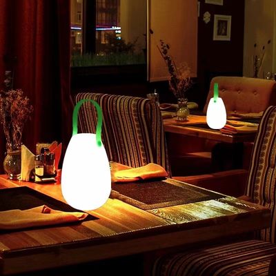 2700K CCT Plastik LED Portatif Restoran için Şarj edilebilir Lamba