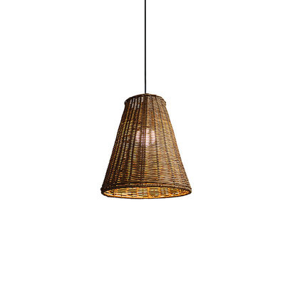 Modern Yuvarlak Rattan Kolye Işığı, Rattan Tavan Işığı 65lm/W OEM