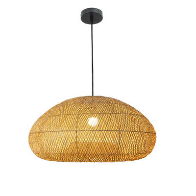 Dekoratif Bambu Rattan Şamdanı Yuvarlak Şekil Salon için