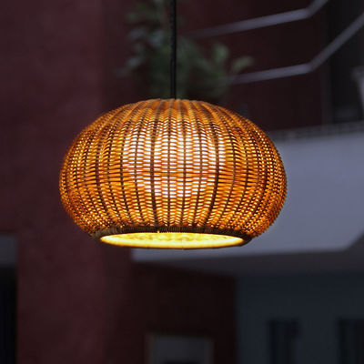 Rattan Aydınlatma Asılı Çanakkale Dışarıdaki Ağaç için Su geçirmez