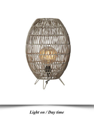 Ip44 LED Rattan Bahçe Yüzme Havuzu için Kalkan Lamba Gölgesi