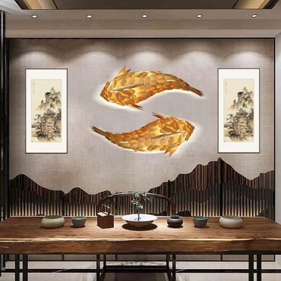 Yaratıcı Asılı lamba balık tasarımı Lustre Pendant Lamp