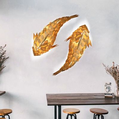 Yaratıcı Asılı lamba balık tasarımı Lustre Pendant Lamp