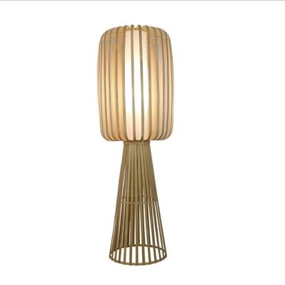 Bambu Dikiş Rattan Yer Lampası Konut Çayhanesi Oturma Odası