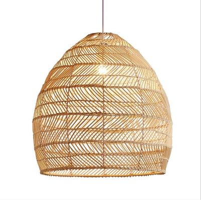 Modern Yuvarlak Rattan Asılı Lustre Restoran İçerisi Işığı İçin