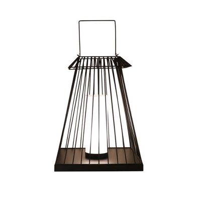 Yaratıcı Rattan Zemin Fener Lamba E27 Dış Bahçe için Temel