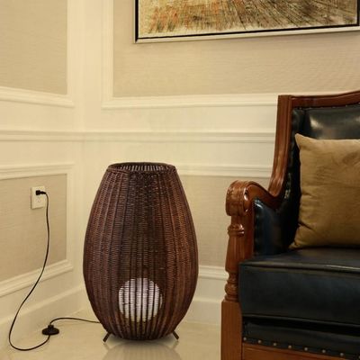 Sokak lambası balkon koridoru dış mekan su geçirmez Rattan Çim lamba LED zemin lambası