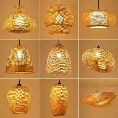 El yapımı Wicker Rattan Pendant Çanakkale 150 Derece Çanaklık Açısı Değiştirme Kontrolü