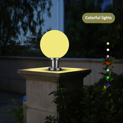 Su geçirmez parlak top ışığı Güneş enerjisi ile 20cm 25cm 30cm Boyut