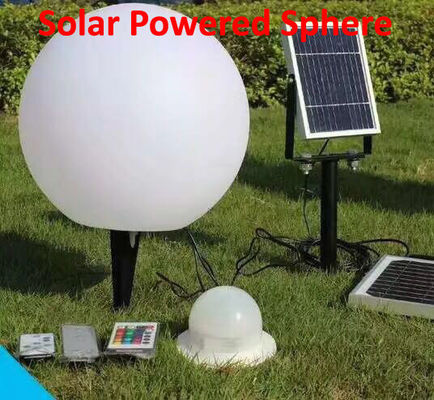 1000 mAh güneş bataryası 1.2 w Pin Solar Power Sphere For Garden