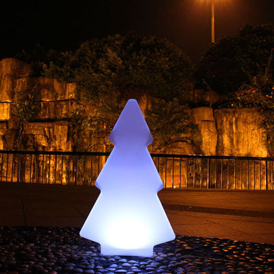 Plastik LED Dışarıda Parlak Işıklar Noel Dekoru İçin Ağaç Şekli