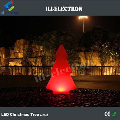Plastik LED Dışarıda Parlak Işıklar Noel Dekoru İçin Ağaç Şekli