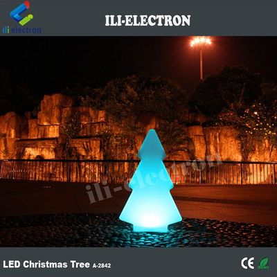 Plastik LED Dışarıda Parlak Işıklar Noel Dekoru İçin Ağaç Şekli