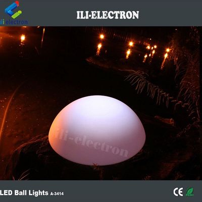 PE Plastik LED Yarım Küre Işık Noel Dekoru için Şarj edilebilir