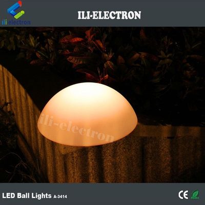 PE Plastik LED Yarım Küre Işık Noel Dekoru için Şarj edilebilir
