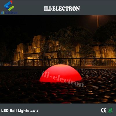 PE Plastik LED Yarım Küre Işık Noel Dekoru için Şarj edilebilir