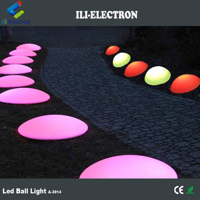 PE Plastik LED Yarım Küre Işık Noel Dekoru için Şarj edilebilir