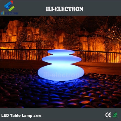 taş şeklindeki plastik led ışıltılı masa lambaları