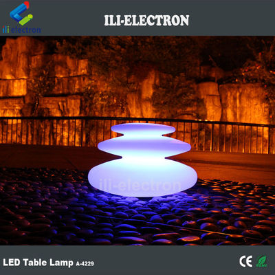 taş şeklindeki plastik led ışıltılı masa lambaları