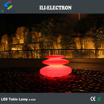 taş şeklindeki plastik led ışıltılı masa lambaları