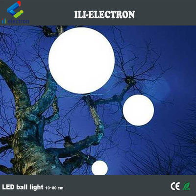 PE Plastik renkli dışarıda asılı LED ışık topları