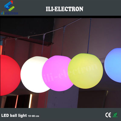 PE Plastik renkli dışarıda asılı LED ışık topları