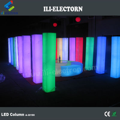 Farklı renkli LED dekoratif plastik düğün sütunları
