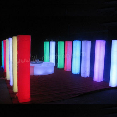 Farklı renkli LED dekoratif plastik düğün sütunları