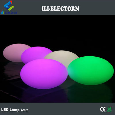 Parlayan Fantastik Plastik Şarj edilebilir LED Oval Dekoratif Top Bar Mobilyaları