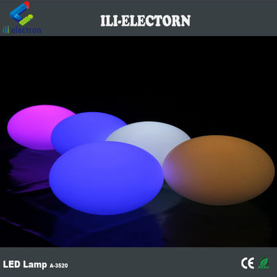 Parlayan Fantastik Plastik Şarj edilebilir LED Oval Dekoratif Top Bar Mobilyaları