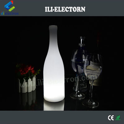 Otel / Kafe / Kulüp / Bar için plastik aydınlatılmış şarap şişesi masa lambaları