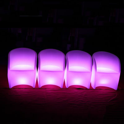 Eşsiz çiçek şeklindeki açık hava mobilyaları etkinlik için aydınlık gece kulübü sandalyeleri